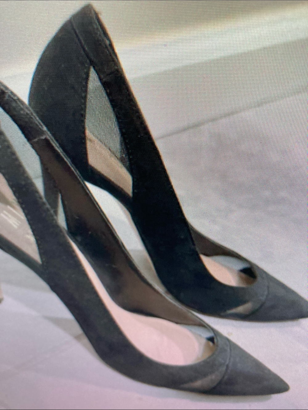 Women's Pointed Toe High Heels in Black Suede